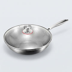 Pure Titanium Wok Pan | Flat Bottom