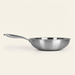 Pure Titanium Wok Pan | Flat Bottom